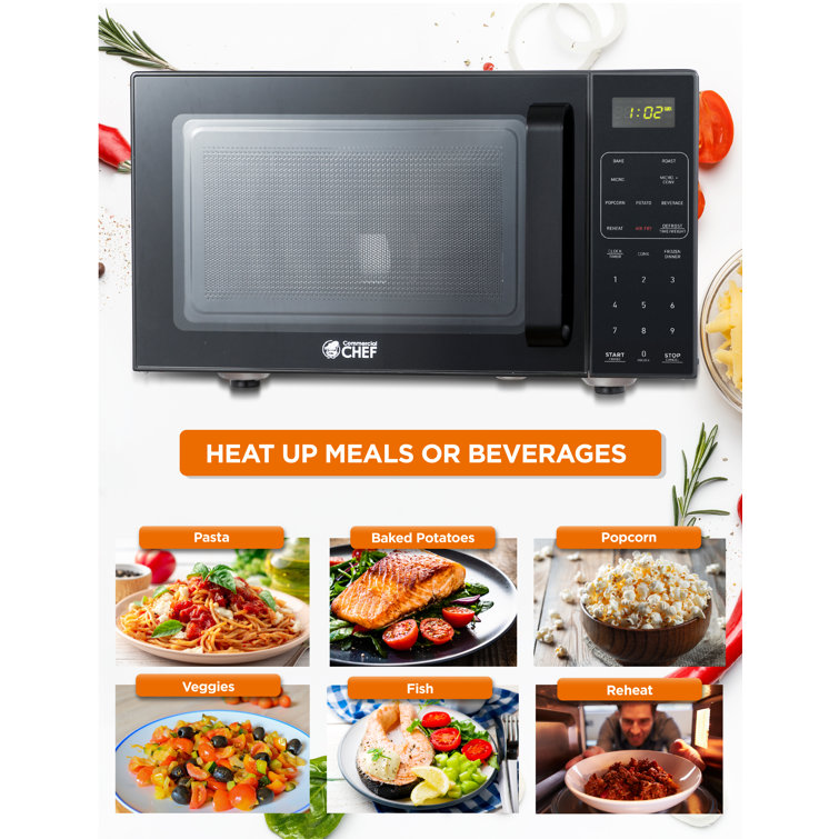 Black 0.9 Cu. Ft. Convection Microwave Air Fryer Combo