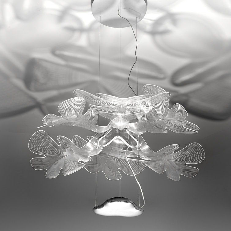 Elegant Aluminum Double-Tier LED Suspension Lamp in White