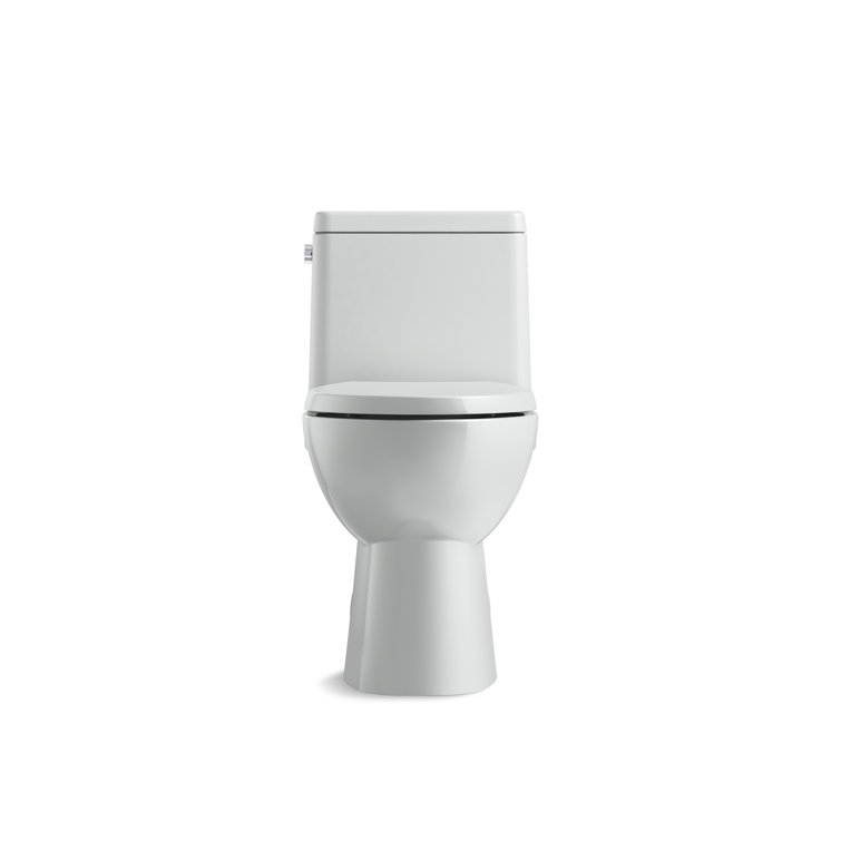 White High Efficiency Elongated Free Standing Toilet