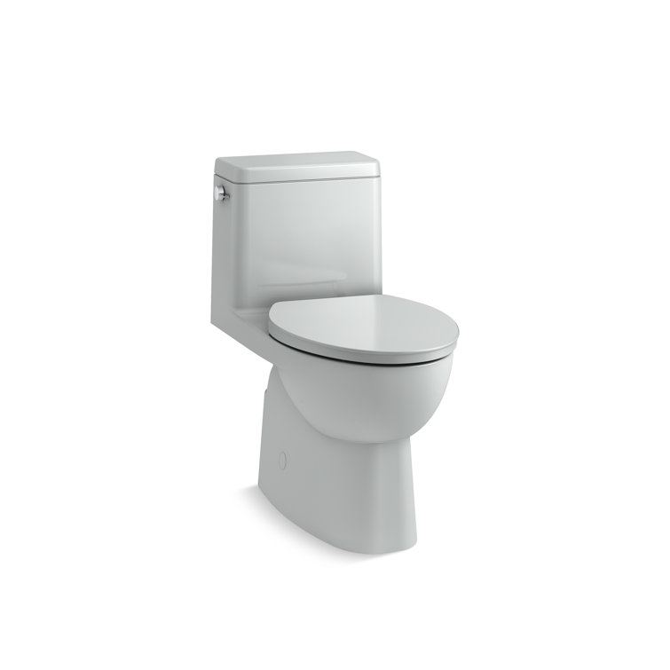 White High Efficiency Elongated Free Standing Toilet