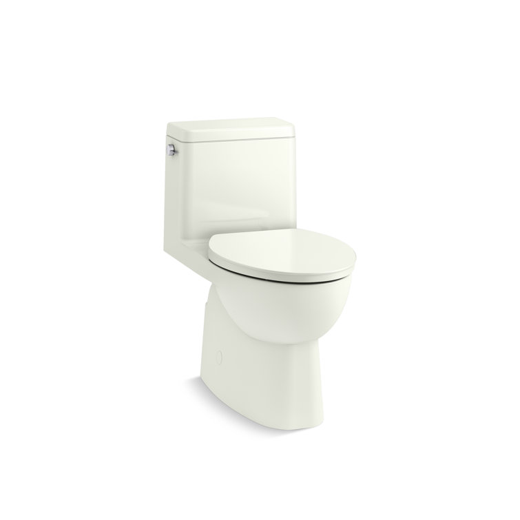 White High Efficiency Elongated Free Standing Toilet