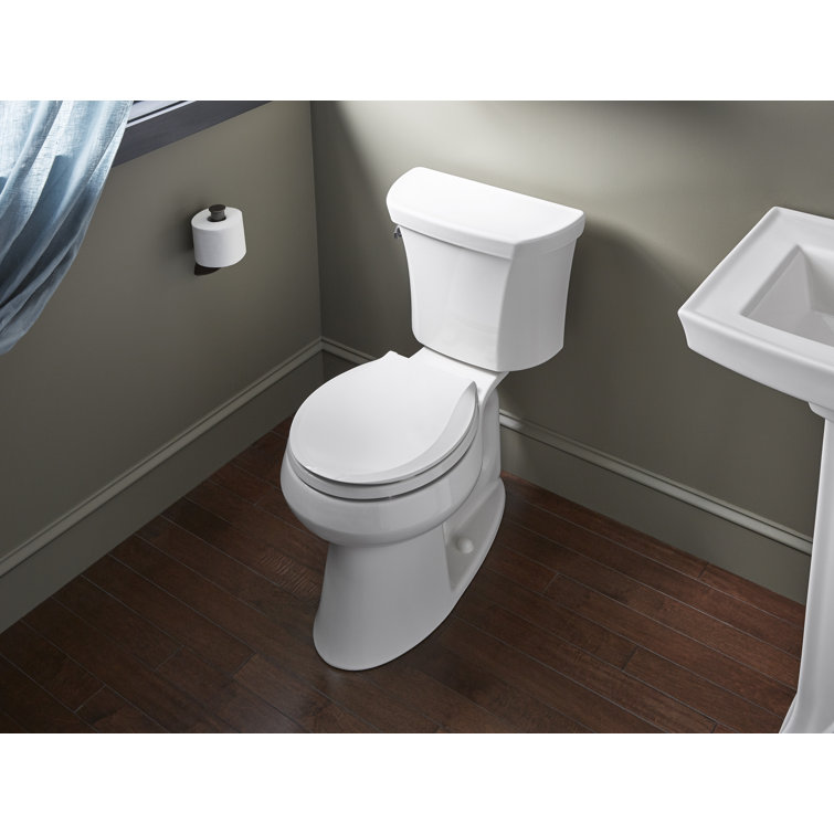 White Round High Efficiency Free Standing Toilet