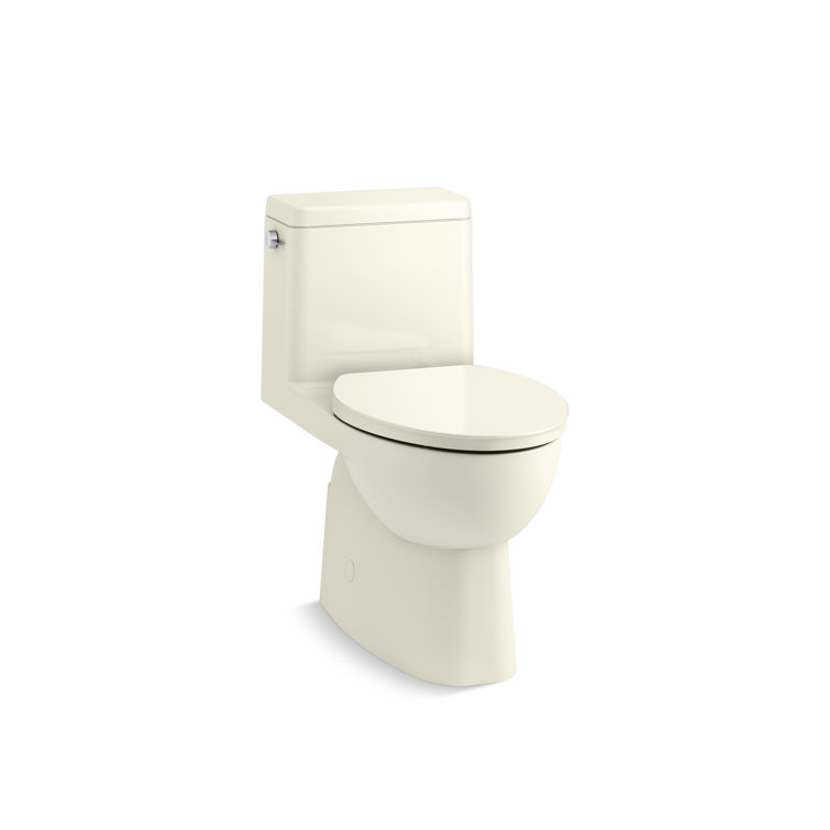 White High Efficiency Elongated Free Standing Toilet