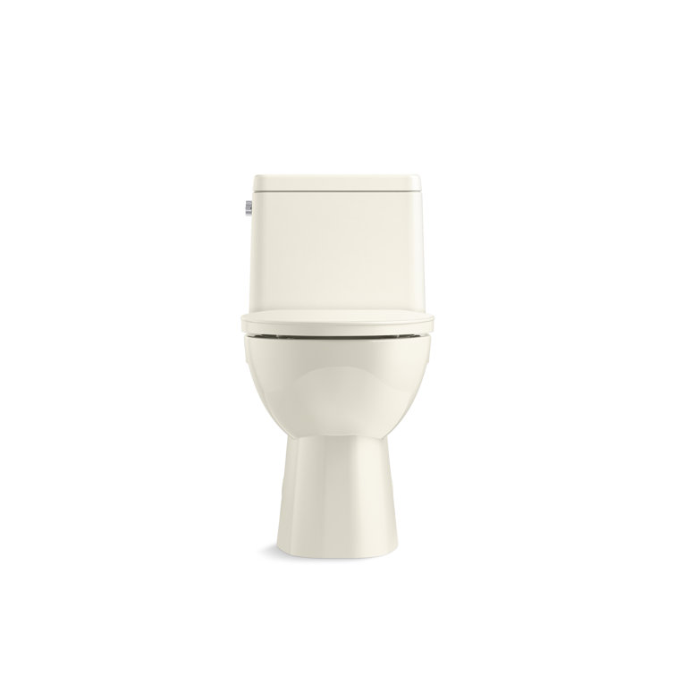 White High Efficiency Elongated Free Standing Toilet