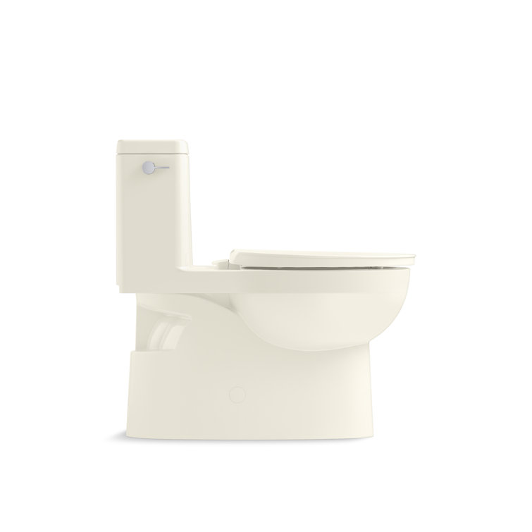 White High Efficiency Elongated Free Standing Toilet