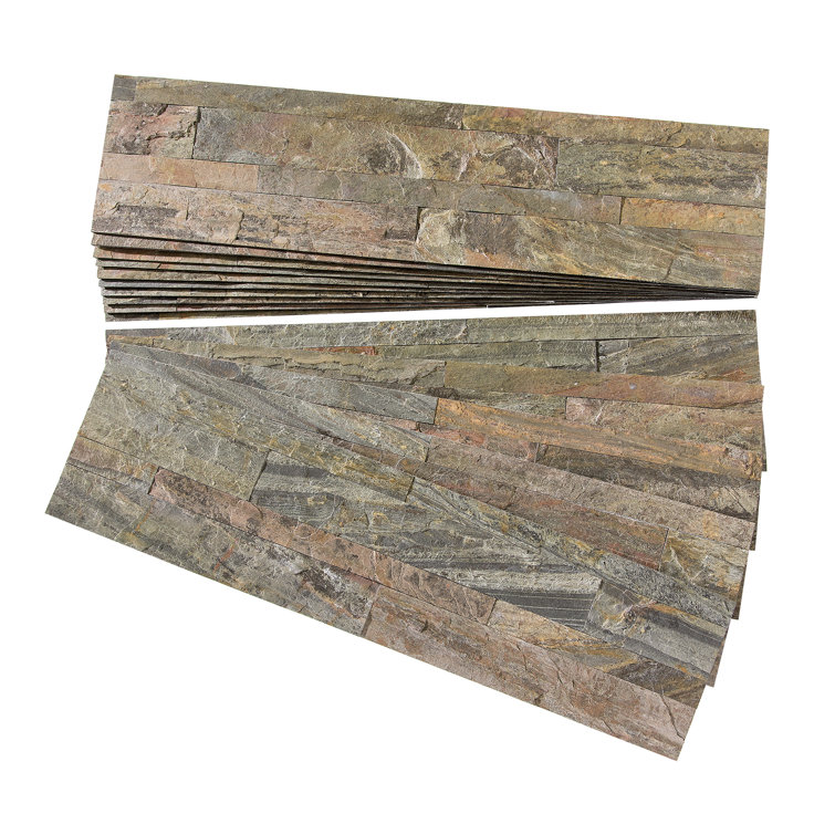 Weathered Quartz Peel and Stick Stone Kitchen Backsplash