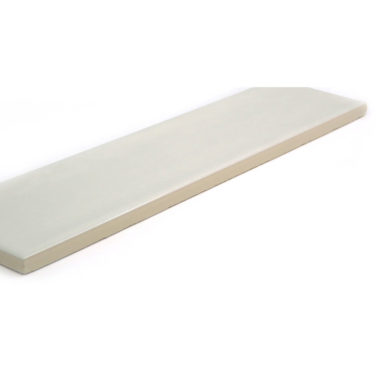 Raku White Glossy Ceramic 3x12 Wall Tile