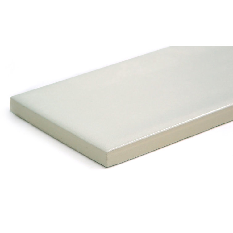 Raku White Glossy Ceramic 3x12 Wall Tile