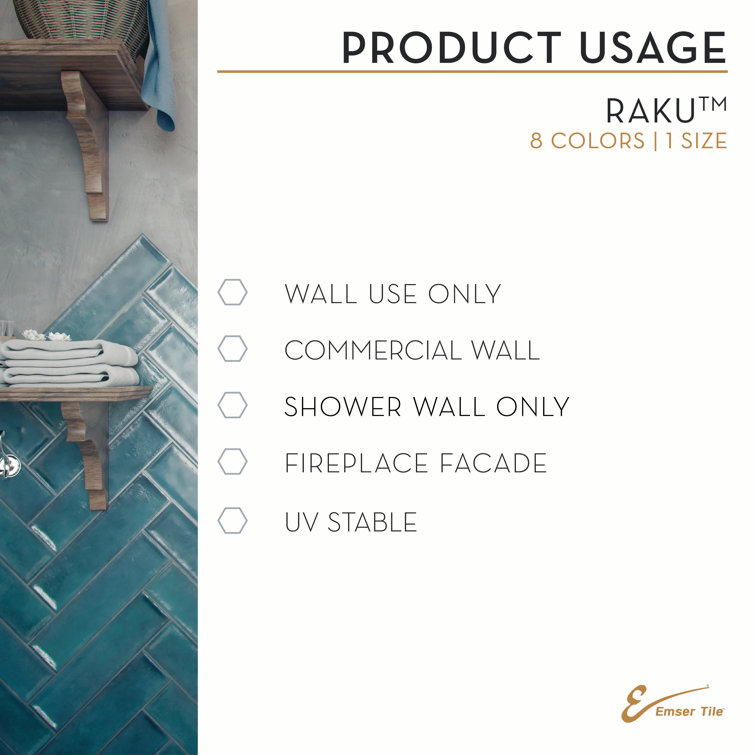 Raku White 3x12 Matte Ceramic Wall Tile