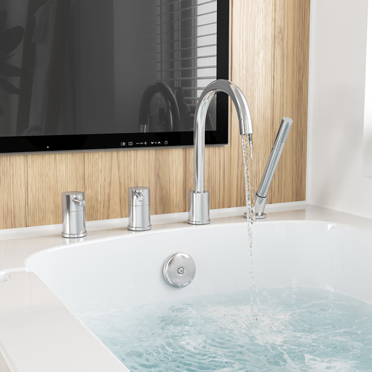 52" White Acrylic Walk-In Bathtub with Inswing Door