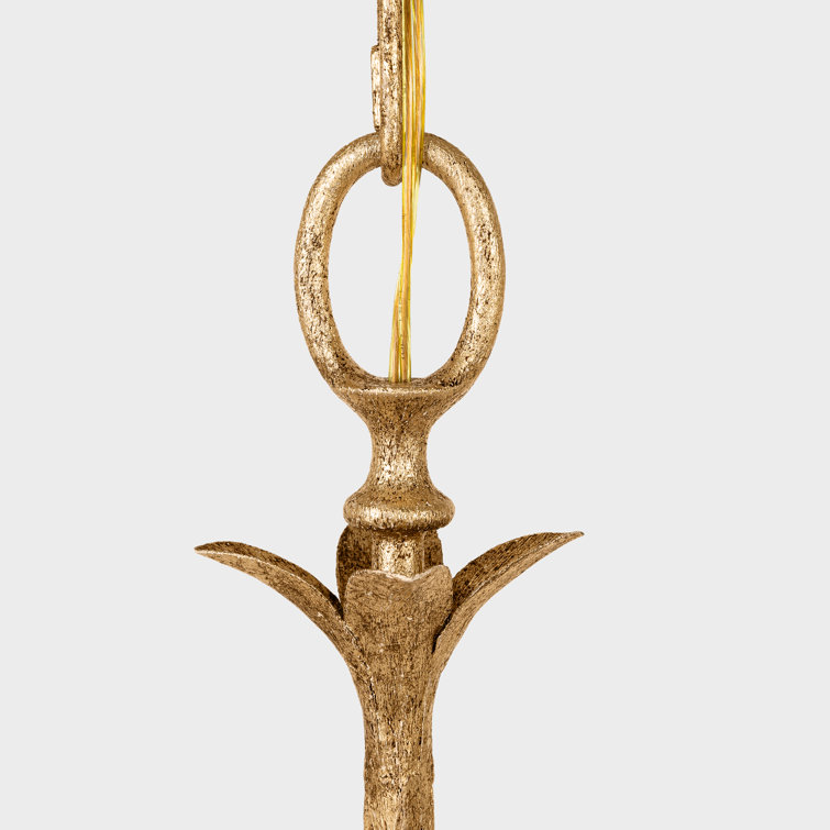 Milano Gold 57" Linear Chandelier with Linen Shades