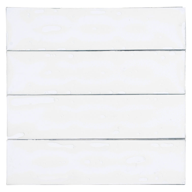 Myst 3" x 12" Polished Blue Glass Subway Wall Tile