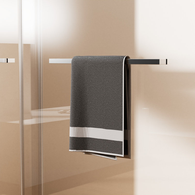 68-72 Inch Frameless Chrome Double Sliding Shower Door