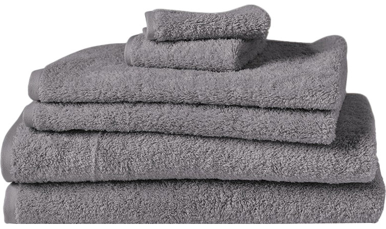 Slate Organic Turkish Cotton Bath Towel