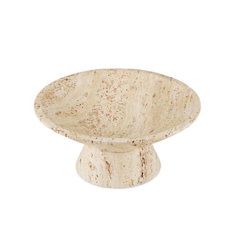 Handcrafted Natural Marble Decorative Bowl with Foam Protection