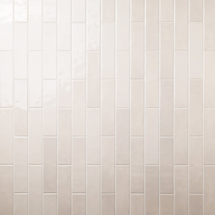 Dove Glossy White Ceramic Subway Wall Tile 3'' x 12''