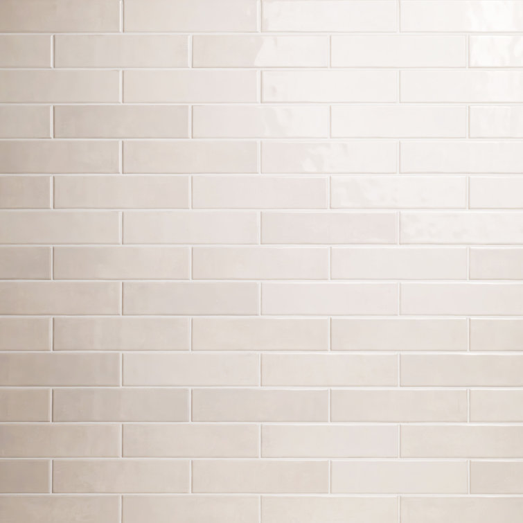 Dove Glossy White Ceramic Subway Wall Tile 3'' x 12''
