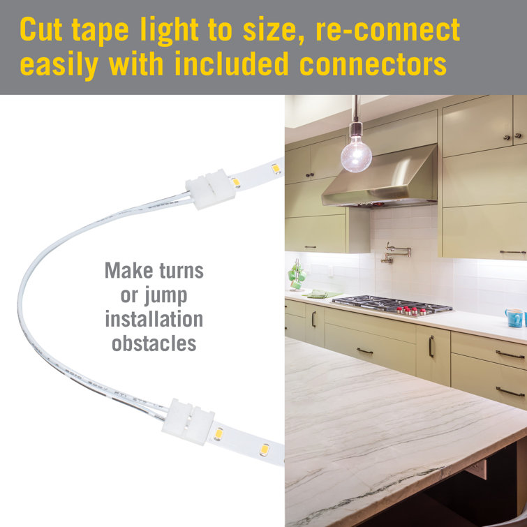 16 ft Warm White Dimmable LED Tape Light Kit