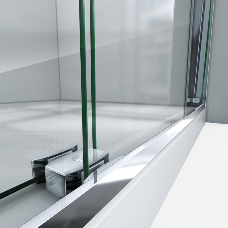 Essence-H 60" x 76" Brushed Nickel Semi-Frameless Shower Door