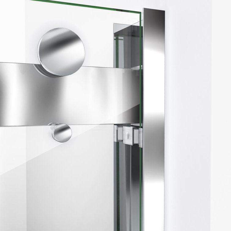 Essence-H 60" x 76" Brushed Nickel Semi-Frameless Shower Door