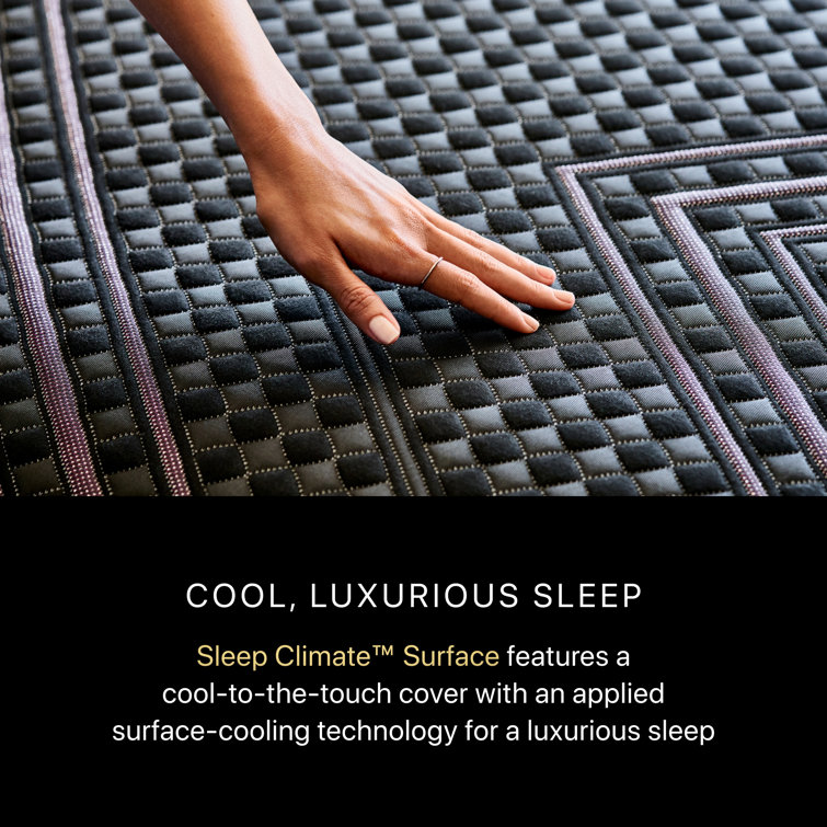 Queen Black Hybrid Mattress with Gel Memory Foam and Boxspring