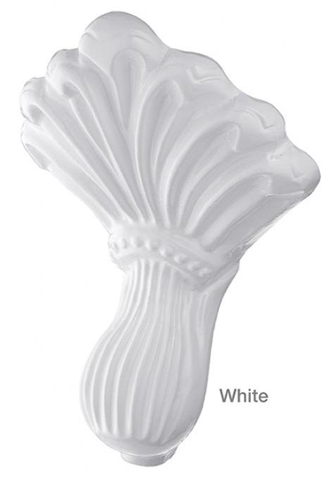 White Cast Iron Clawfoot Freestanding Soaking Bathtub