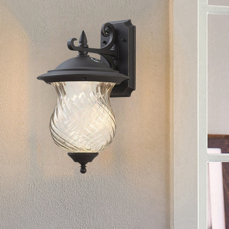 Oil-Rubbed Black LED Outdoor Wall Light with Clear Glass