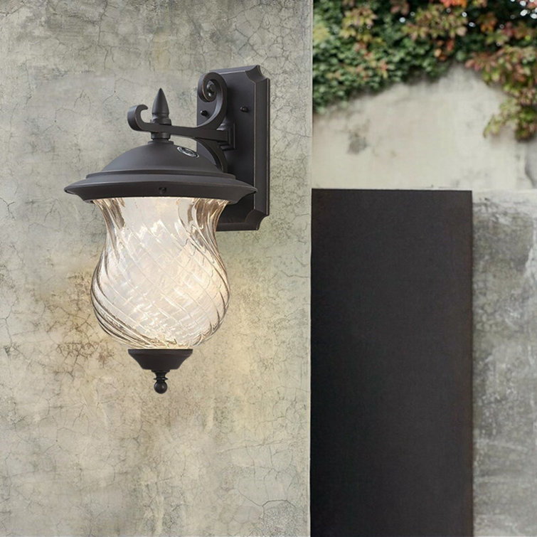 Oil-Rubbed Black LED Outdoor Wall Light with Clear Glass