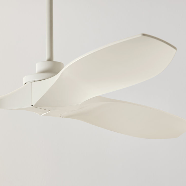Matte White 60'' Smart Outdoor Ceiling Fan with Remote