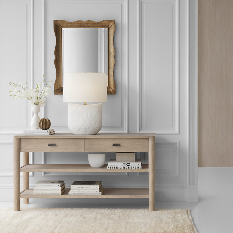 Matte White Ceramic Table Lamp with Linen Shade