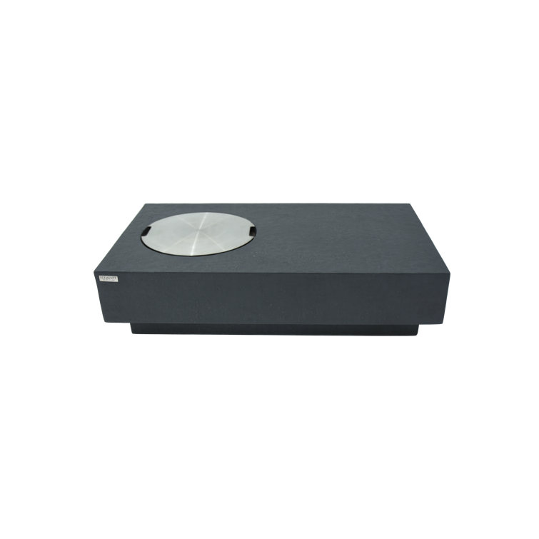 Granville 63" Gray Concrete Gas Fire Pit Table