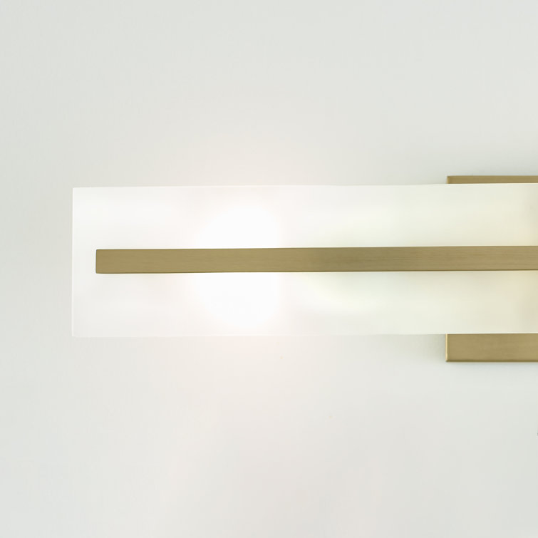 Satin Brass 3-Light Outdoor Cylinder Wall Sconce