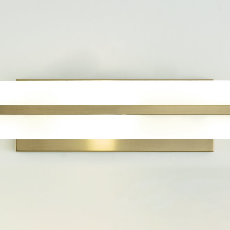 Satin Brass 3-Light Outdoor Cylinder Wall Sconce
