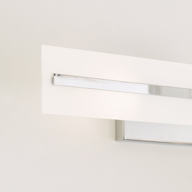Dex Chrome 2-Light Outdoor Vanity with Satin Etched Glass