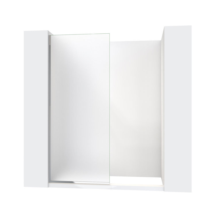 Linea 30'' x 72'' Frameless Frosted Tempered Glass Shower Screen