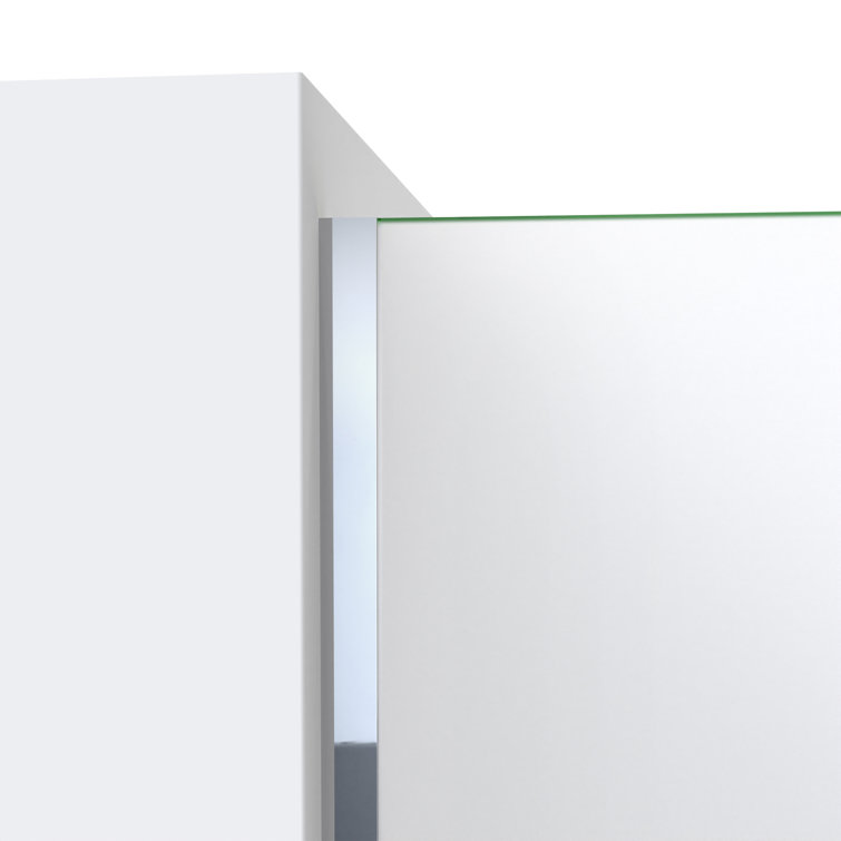 Linea 30'' x 72'' Frameless Frosted Tempered Glass Shower Screen