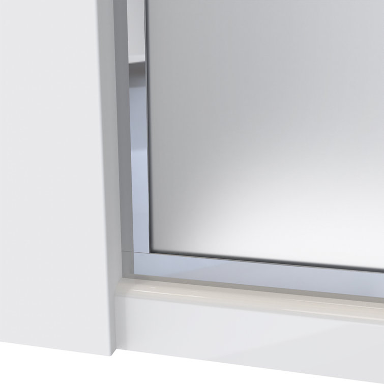 Linea 30'' x 72'' Frameless Frosted Tempered Glass Shower Screen