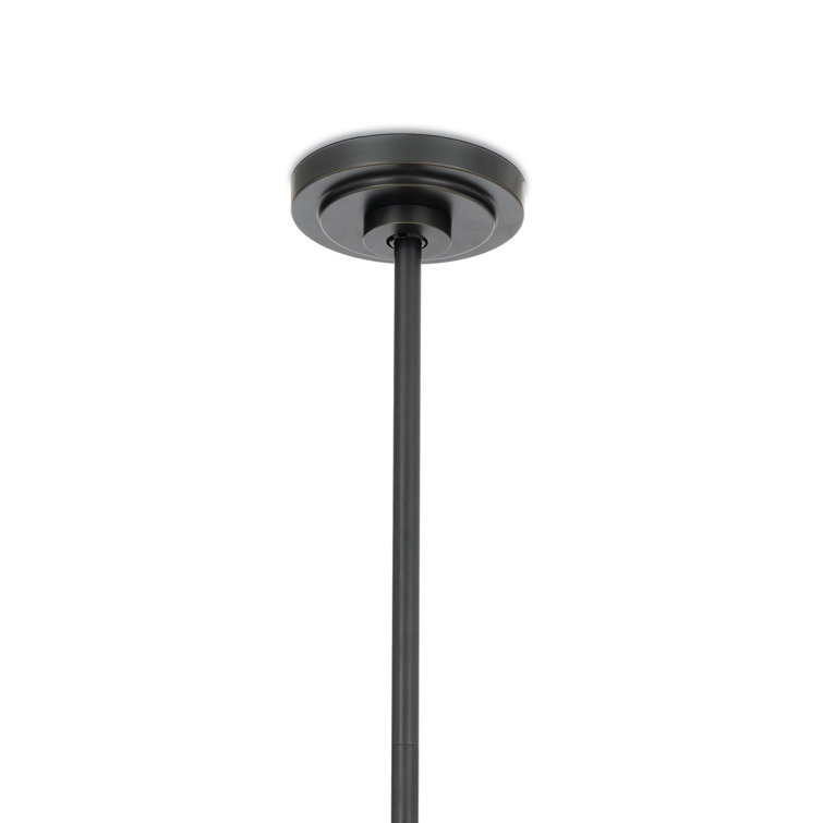 Mini Oil Rubbed Bronze Globe Pendant with Alabaster Glass Shade