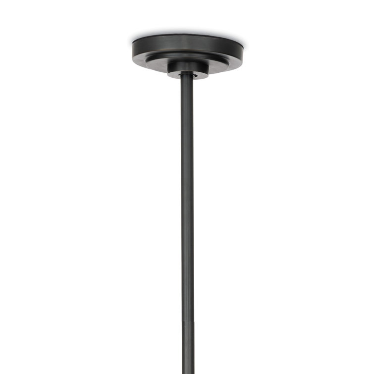 Champagne Glass and Oil Rubbed Bronze Double Pendant Light