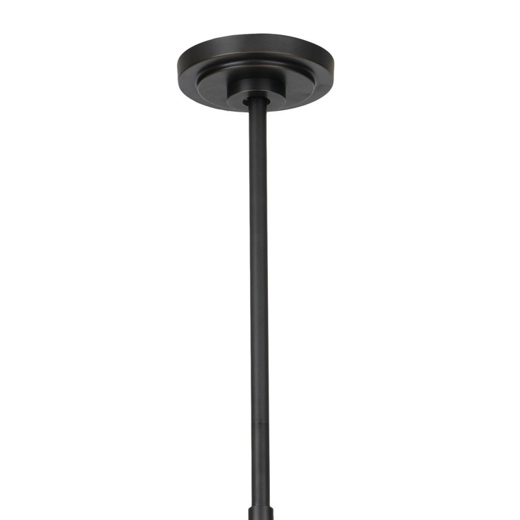 Artemis Oil Rubbed Bronze 6-Light Chandelier with Alabaster Glass Shades