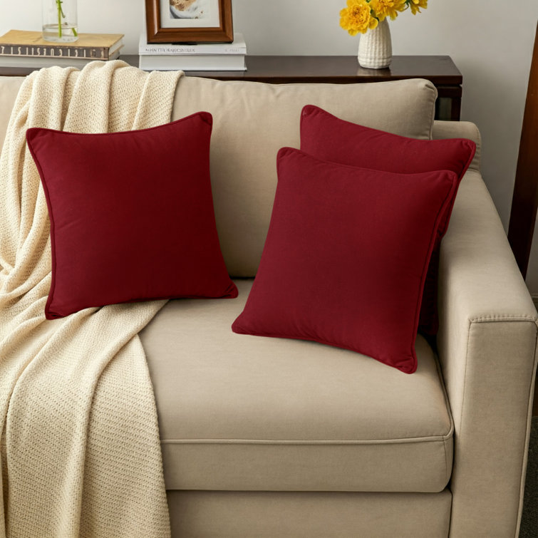 Cocoa Velvet 22" x 22" Pillow Cover Set
