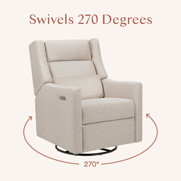 Beach Eco-Weave Swivel Recliner with Adjustable Headrest