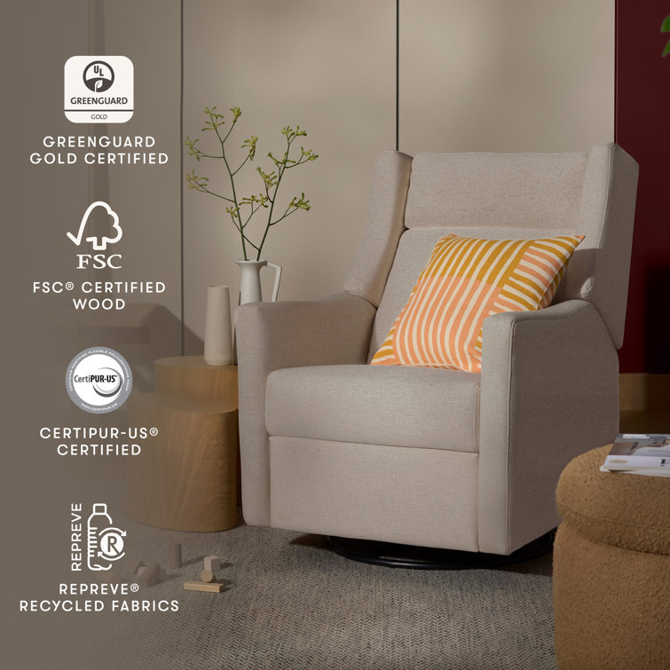 Beach Eco-Weave Swivel Recliner with Adjustable Headrest