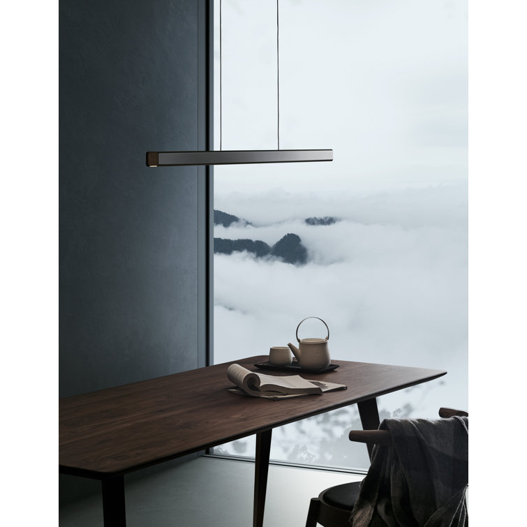 Mumu XL Black Aluminum & Brass LED Pendant Light