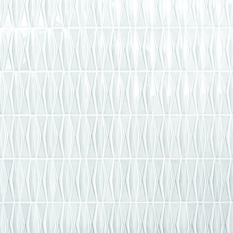 Arctic Blue 2x8 Crackled Glossy Glass Mosaic Tile
