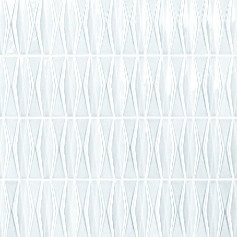 Arctic Blue 2x8 Crackled Glossy Glass Mosaic Tile