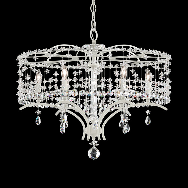 Heirloom Gold Bella Rose 6-Light Crystal Chandelier