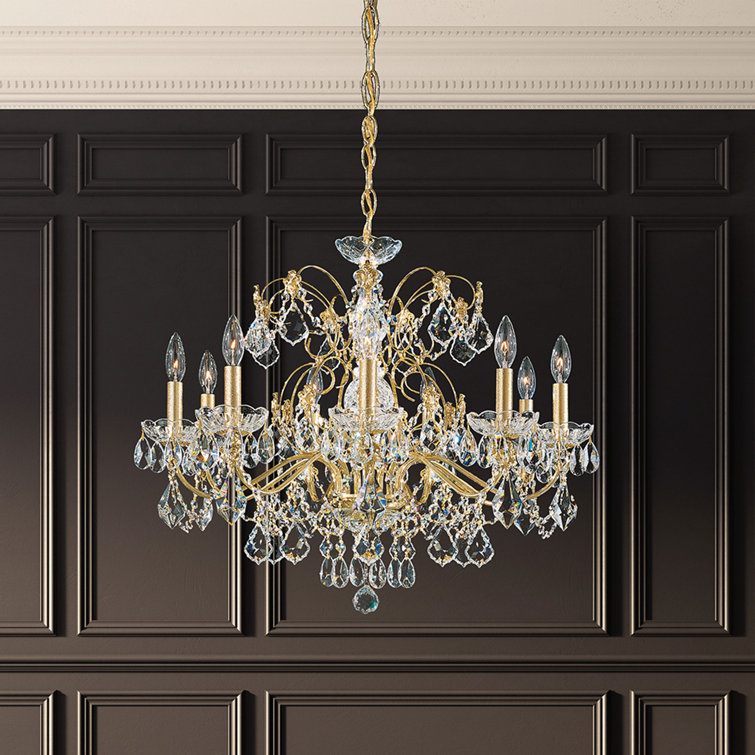 Aurelia 9-Light Clear Heritage Crystal Chandelier