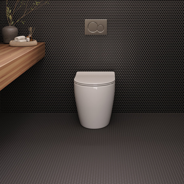 White Matte Circle Porcelain Mosaic Tile Sheet