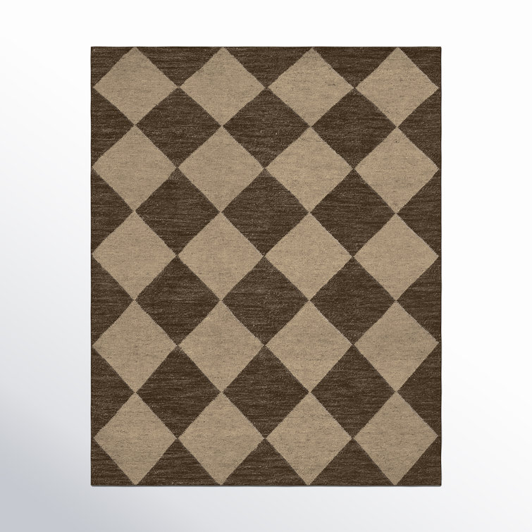 Palau Geometric Hand-Knotted Wool Area Rug - Brown, 8' x 10'